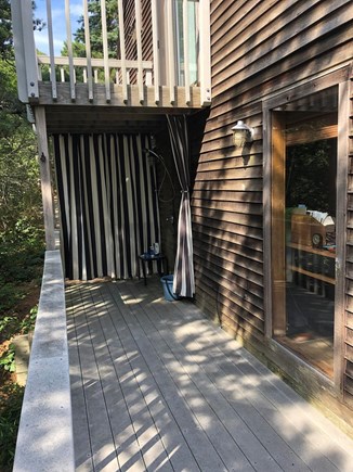 Truro Cape Cod vacation rental - Outdoor shower on deck