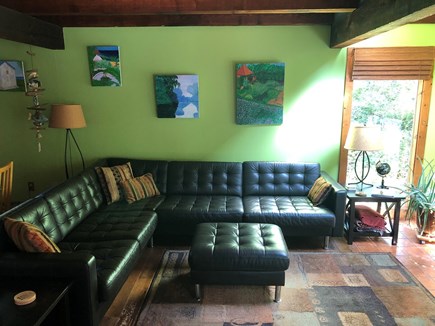 Truro Cape Cod vacation rental - Living room with tv