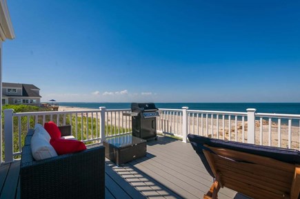 East Sandwich Cape Cod vacation rental - Deck with patio furniture and grill.