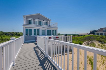 East Sandwich Cape Cod vacation rental - View from the private stairway leading to the beach/ocean.