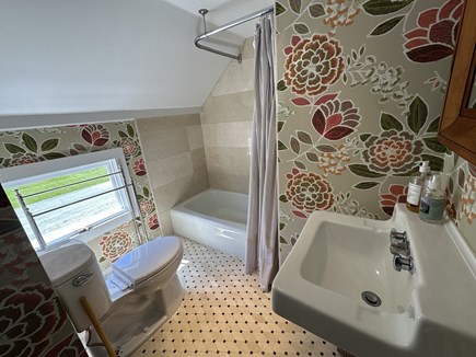 Dennis, BKLIN - Unique Antique  Cape Cod vacation rental - 2nd Floor Bathroom with Shower/Tub Combo