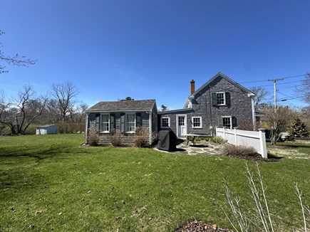 Dennis, BKLIN - Unique Antique  Cape Cod vacation rental - Side patio with gas grill