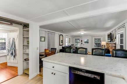East Orleans Cape Cod vacation rental - Extra storage leading to laundry and half bath.