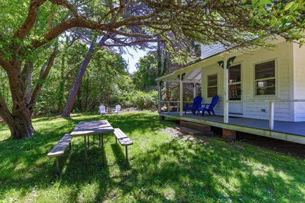 East Orleans Cape Cod vacation rental - Picnic table for al fresco dining and outdoor fun.