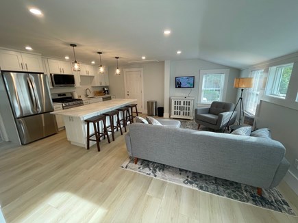 East Orleans Cape Cod vacation rental - Kitchen and Living Area- Unit 1