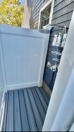 Popponesset Cape Cod vacation rental - New outdoor shower with enclosed changing area