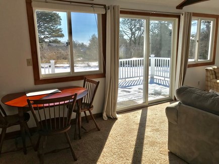 Orleans Cape Cod vacation rental - Family Room with Access to the Back Deck