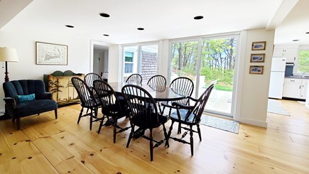 Truro Cape Cod vacation rental - Dining area has a slider to the back deck