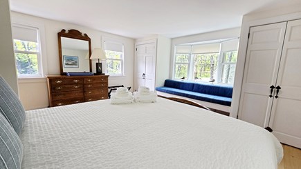 Truro Cape Cod vacation rental - Primary bedroom with queen bed and ensuite bathroom