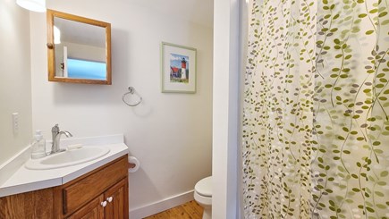 Truro Cape Cod vacation rental - Queen ensuite bathroom with shower