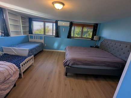 Plymouth, Cedarville Landing MA vacation rental - Downstairs large bedroom for families-king, double, twin, toddler