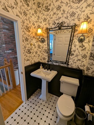 Plymouth, Cedarville Landing MA vacation rental - Upstairs half bath with laundry