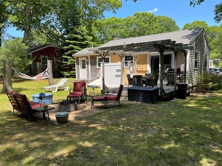 East Falmouth Cape Cod vacation rental - Backyard designed for get togethers or just plain relaxing