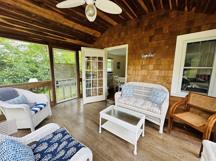 Dennisport Cape Cod vacation rental - Outdoor screened porch