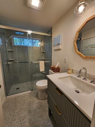 Hyannis Port Cape Cod vacation rental - Main Bathroom with Walk-in Shower.