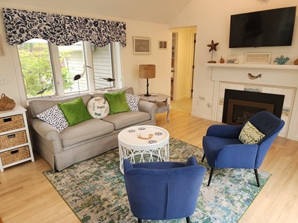 Hyannis Port Cape Cod vacation rental - Main Living Room from Dining area.