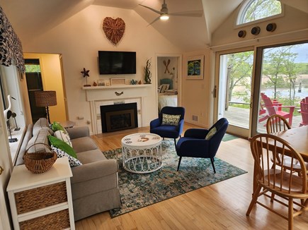 Hyannis Port Cape Cod vacation rental - Main Living  Room / area from the Front Door / Kitchen area.