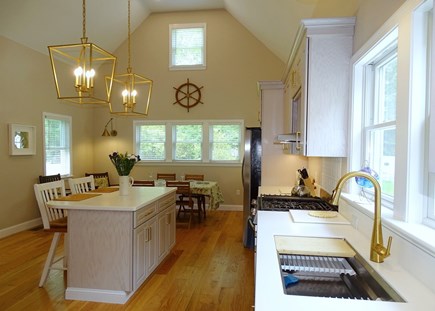 Pocasset, Monument Beach Cape Cod vacation rental - Large vaulted kitchen with center island breakfast bar