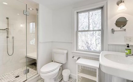 Falmouth, Sippewissett Cottage Cape Cod vacation rental - 2nd floor full path with walk in shower with seat