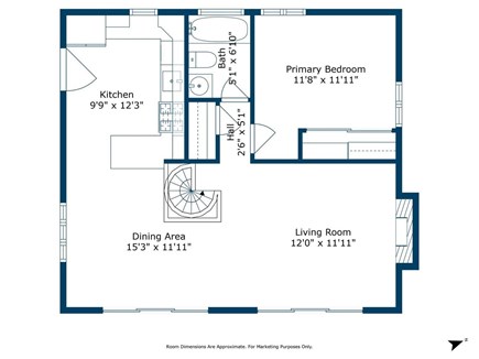 Falmouth Cape Cod vacation rental - Floor plan