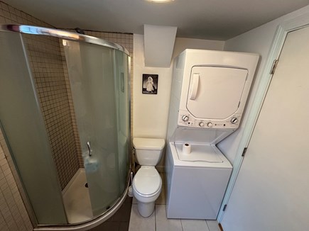 Provincetown Cape Cod vacation rental - Shower and washer/dryer.
