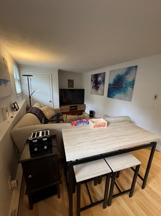 Provincetown Cape Cod vacation rental - Combined living room and kitchen make a convenient setting.