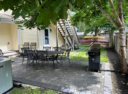 Mashpee Cape Cod vacation rental - Back patio with BBQ