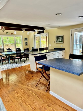 Wellfleet Cape Cod vacation rental - Kitchen with two islands for casual seating plus dining area