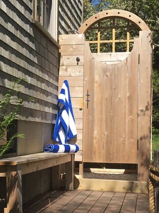 Falmouth Cape Cod vacation rental - Hot and cold outdoor shower