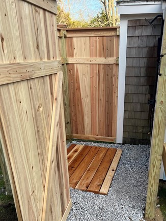 Eastham Cape Cod vacation rental - Get the sand and salt off in the cold/hot private shower! Lovely!