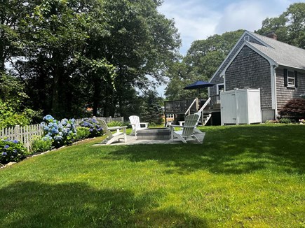 Harwich, Red River Beach Cape Cod vacation rental - Bluestone patio and outdoor fire pit