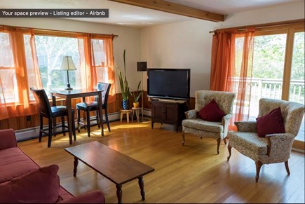Wellfleet Cape Cod vacation rental - Living room on main floor
