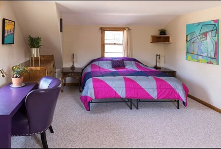 Wellfleet Cape Cod vacation rental - King bed on Second floor w working desk area