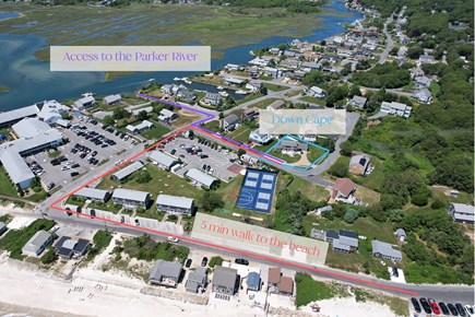 South Yarmouth Cape Cod vacation rental - Overhead of house location
