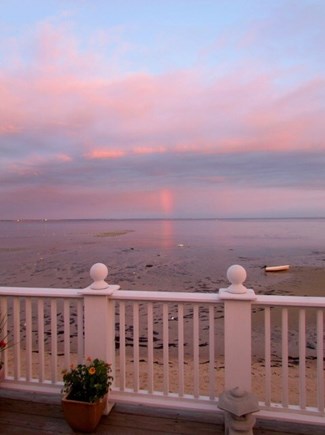 Provincetown Cape Cod vacation rental - Main House: Pink Sky from Upper Deck