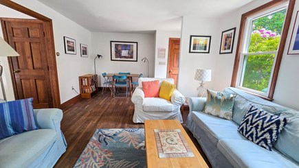 Wellfleet Cape Cod vacation rental - Living room with comfortable seating and flat screen TV
