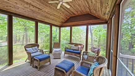 Wellfleet Cape Cod vacation rental - Screened-in porch off dining area