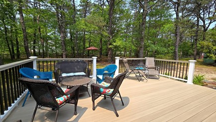 Wellfleet Cape Cod vacation rental - Large deck with outdoor seating