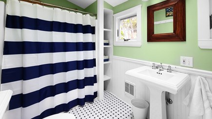 Wellfleet Cape Cod vacation rental - First floor bathroom with tub/shower and washer/dryer