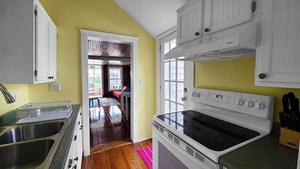 Wellfleet Cape Cod vacation rental - Kitchen with range and refrigerator