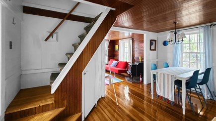 Wellfleet Cape Cod vacation rental - Dining area and stairs to second floor