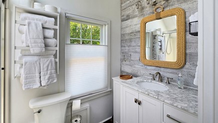 Wellfleet Cape Cod vacation rental - Second floor bathroom with tub/shower