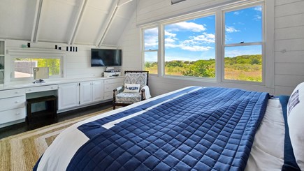 Wellfleet Cape Cod vacation rental - Second floor bedroom with king bed and harbor views