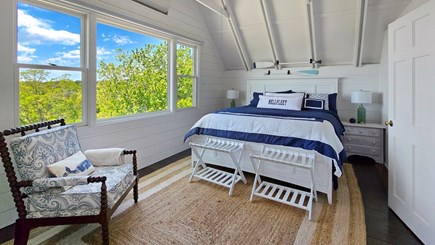 Wellfleet Cape Cod vacation rental - Second floor bedroom with king bed and harbor views