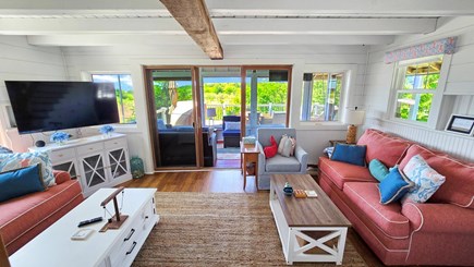 Wellfleet Cape Cod vacation rental - Slider leads from living room to screen porch