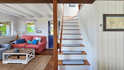 Wellfleet Cape Cod vacation rental - Stairs leading to second floor with bedrooms and bathroom