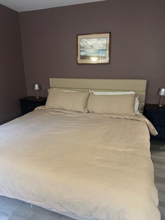 Eastham Cape Cod vacation rental - First floor bedroom #1 with king bed, sleeper chair, and smart tv