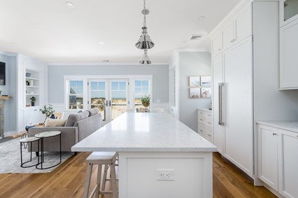 Dennis Cape Cod vacation rental - Kitchen/living area on second floor<br/>Beautiful views