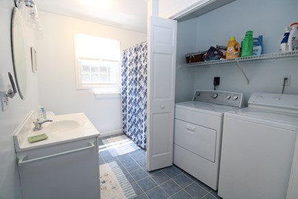 Truro Cape Cod vacation rental - 1st floor bath with washer/dryer