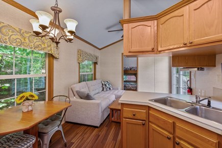 Falmouth, The Pines Cabin Cape Cod vacation rental - Kitchen area view